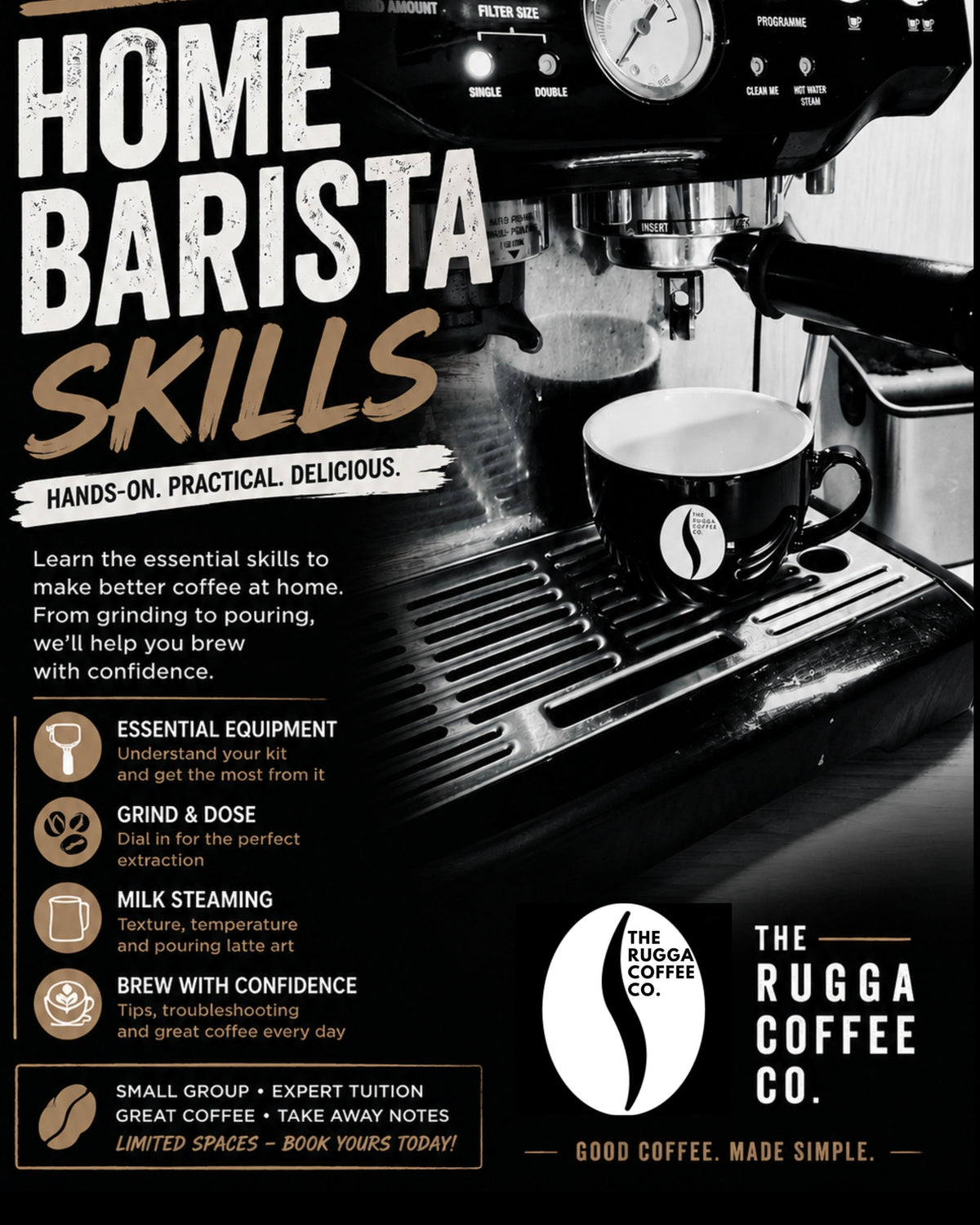 Rugga Home Barista Skills Course